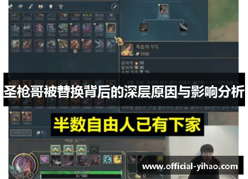 圣枪哥被替换背后的深层原因与影响分析 圣枪哥被替换背后的深层原因与影响分析